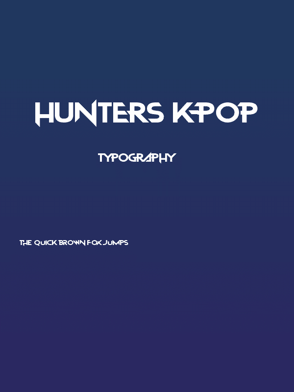Hunters K-Pop Poster