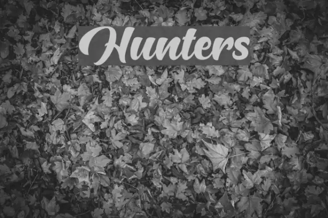 Hunters Font examples