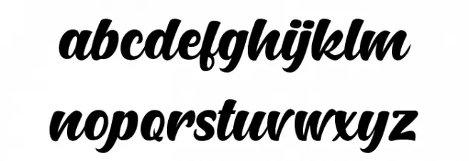 Hunters Font LOWERCASE
