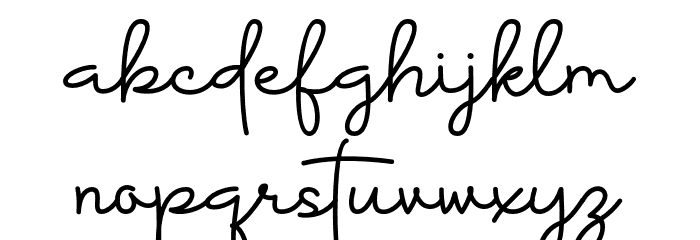 Huntgraphy Font LOWERCASE