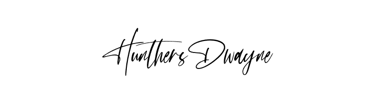 Hunthers Dwayne  Frei Schriftart Herunterladen