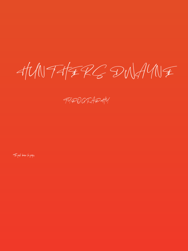 Hunthers Dwayne Poster