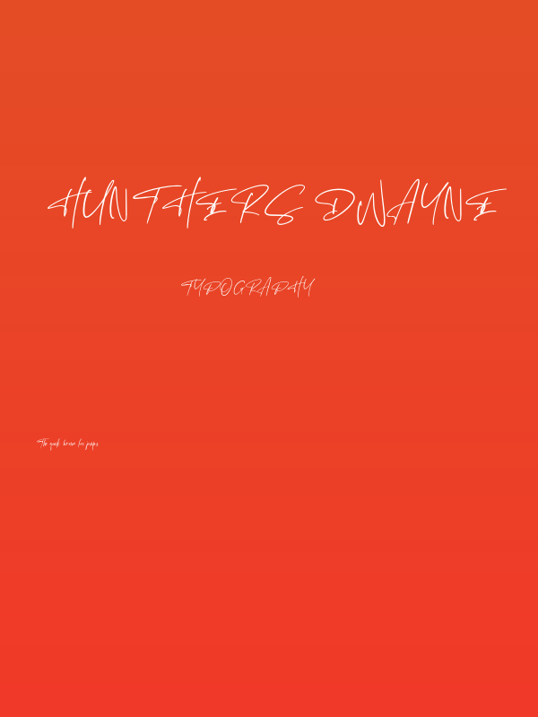 Hunthers Dwayne Poster