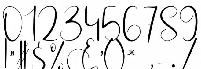 Hunting Star Font OTHER CHARS