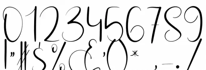 Hunting Star Font OTHER CHARS