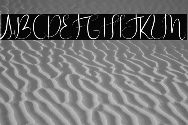 Hunting Star Font examples