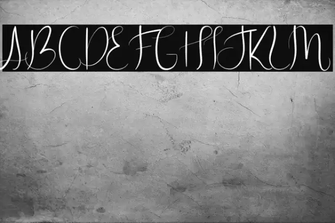 Hunting Star Font examples