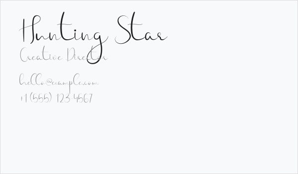 Hunting Star Business Card