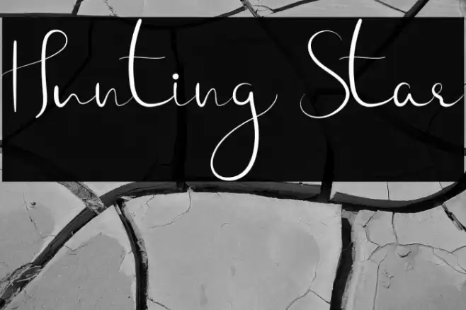 Hunting Star Font examples
