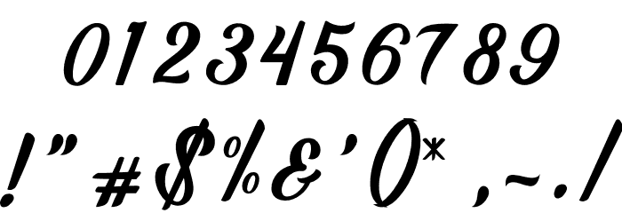 Hunting Font OTHER CHARS