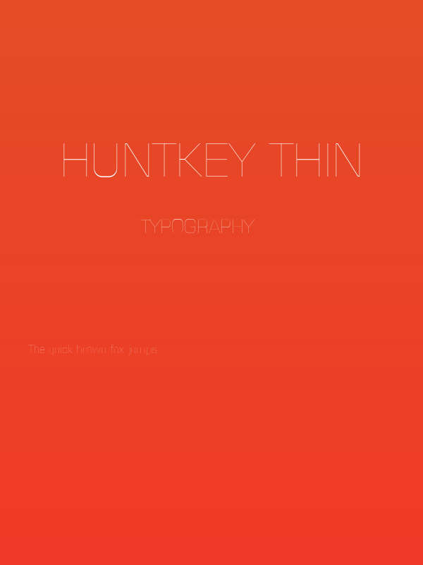 Huntkey Thin Poster