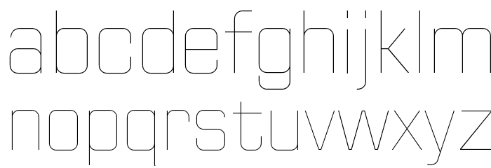 Huntkey Thin Font LOWERCASE