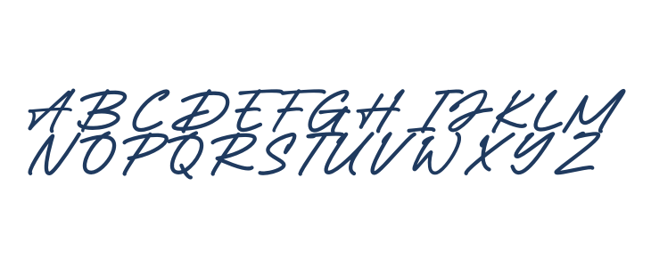 Huntley Signature Uppercase