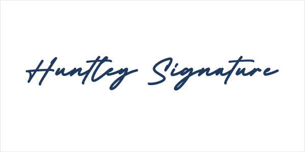 Huntley Signature Logo