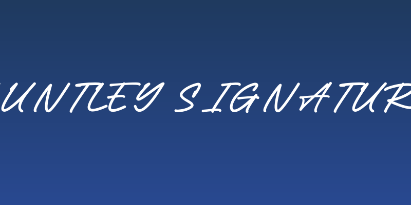 Huntley Signature Social Header