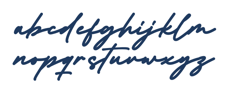 Huntley Signature Lowercase