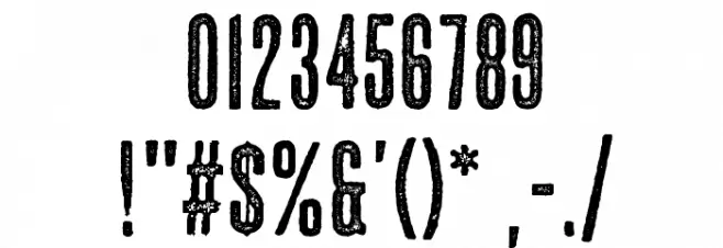 Huntress Font OTHER CHARS