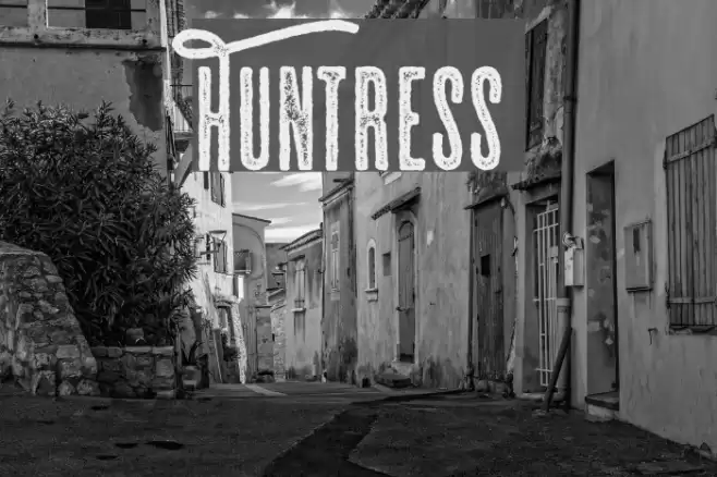 Huntress Font examples