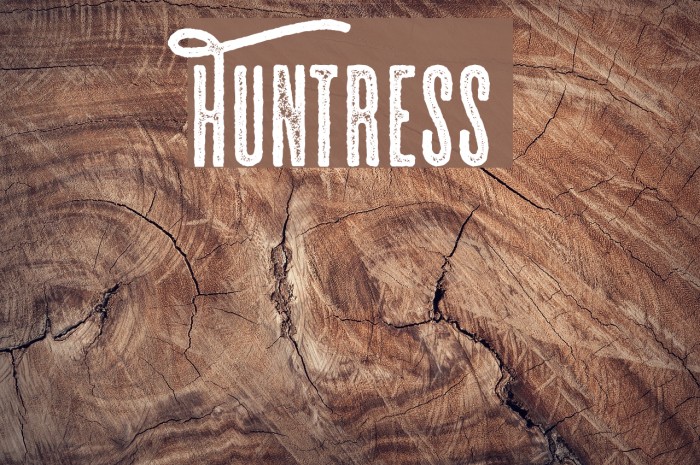Huntress Font examples