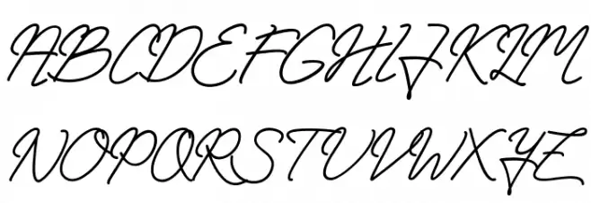 Huntsel Script 字体 大写