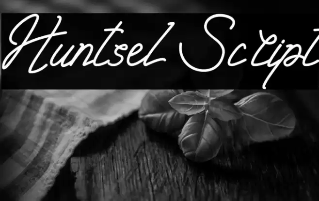 Huntsel Script Font examples