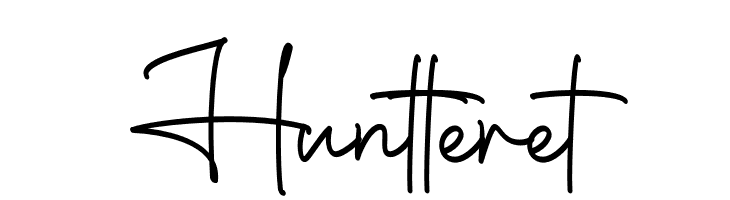 Huntteret  Frei Schriftart Herunterladen