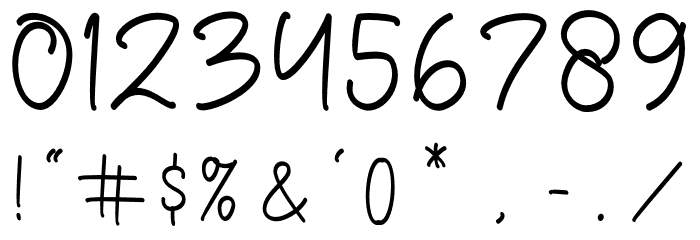 Huntteret Font OTHER CHARS