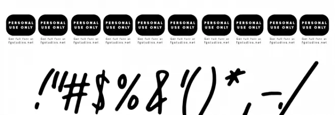 Hurimate Шрифта ДРУГИЕ символов