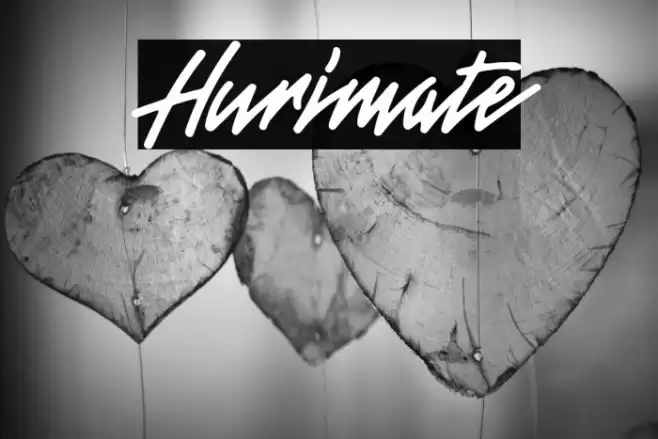 Hurimate Шрифта examples