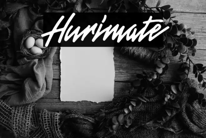 Hurimate Шрифта examples