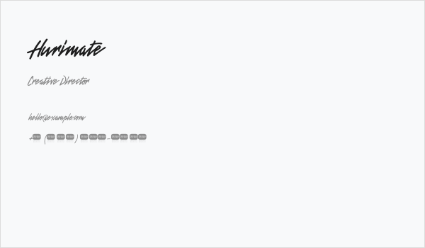 Hurimate Business Card