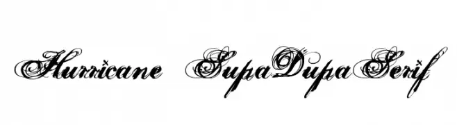 Hurricane  SupaDupaSerif 