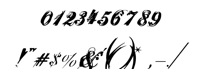 Hurricane SupaDupaSerif Font OTHER CHARS