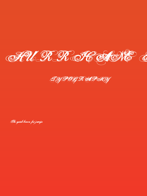 Hurricane  SupaDupaSerif Poster