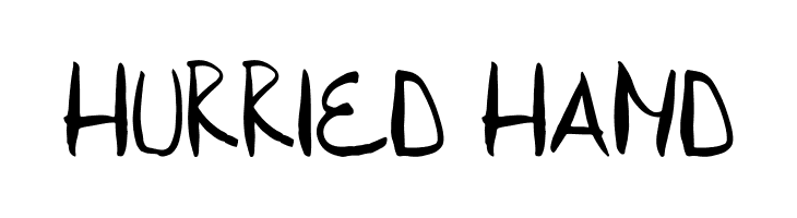 Hurried Hand Font