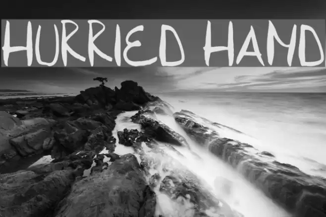 Hurried Hand Font examples