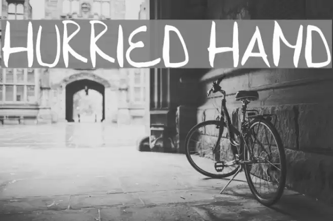 Hurried Hand Font examples