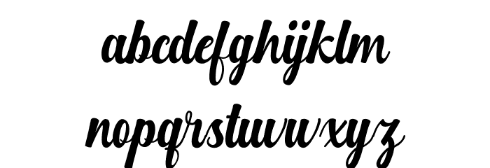 Hurringtown Font LOWERCASE