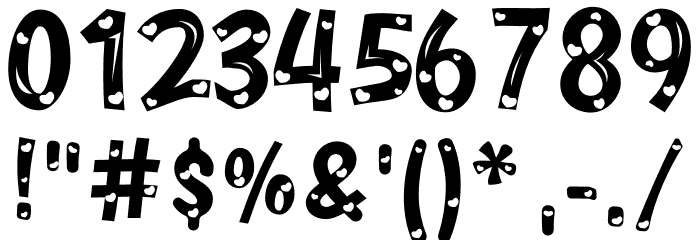 Hurry Loves Font OTHER CHARS