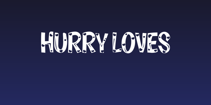 Hurry Loves Social Header