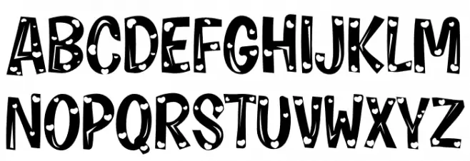 Hurry Loves Caratteri MINUSCOLO