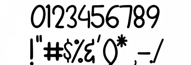 Hurry Up! Font OTHER CHARS