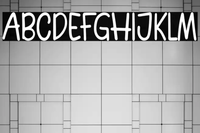 Hurry Up! Font examples