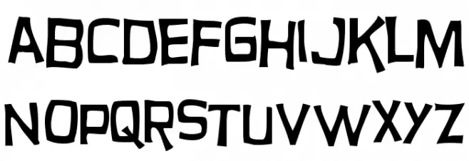 Hurry Up Schriftart Kleinbuchstaben