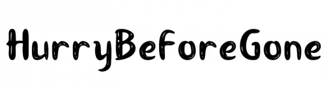 HurryBeforeGone  font caratteri gratis