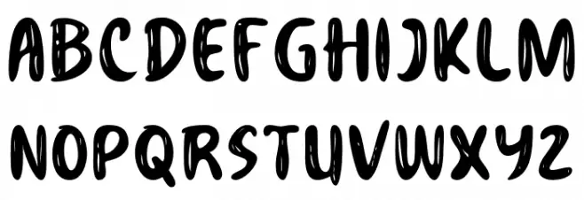 HurryBeforeGone フォント 大文字