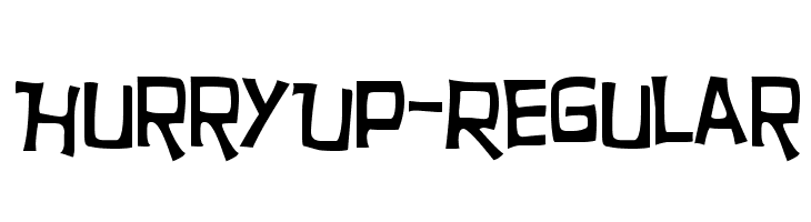HurryUp-Regular  font caratteri gratis