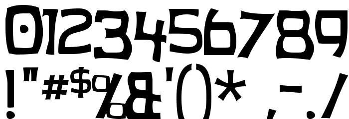 HurryUp-Regular Font OTHER CHARS