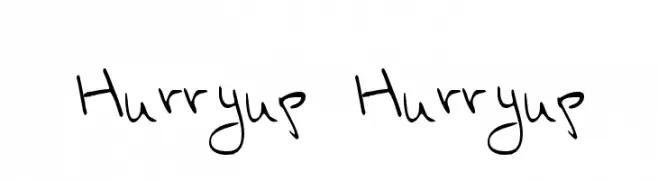 Hurryup Hurryup  Descarca Fonturi Gratis