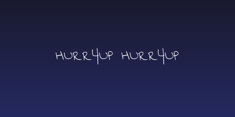 Hurryup Hurryup Social Header